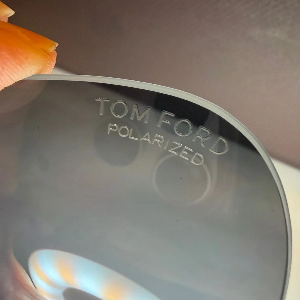 Tom Ford Polarized Replacement Sunglasses Lenses Smoke Gray with Box & Cards